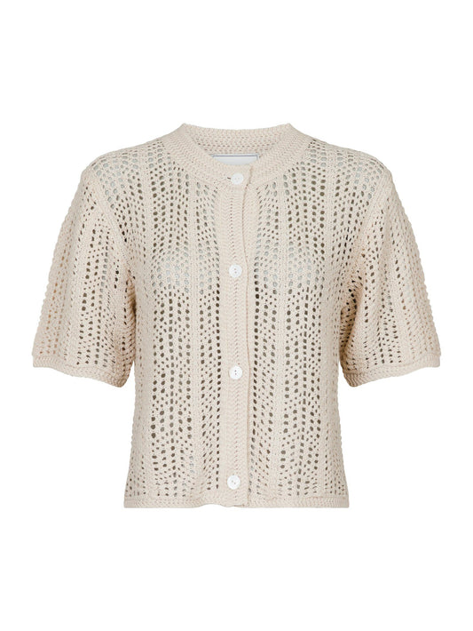 neo noir ellen crochet knit cardigan