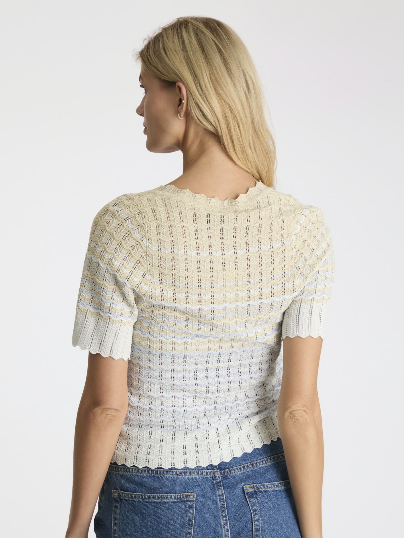 Neo Noir Meiko Stitch Knit Blouse