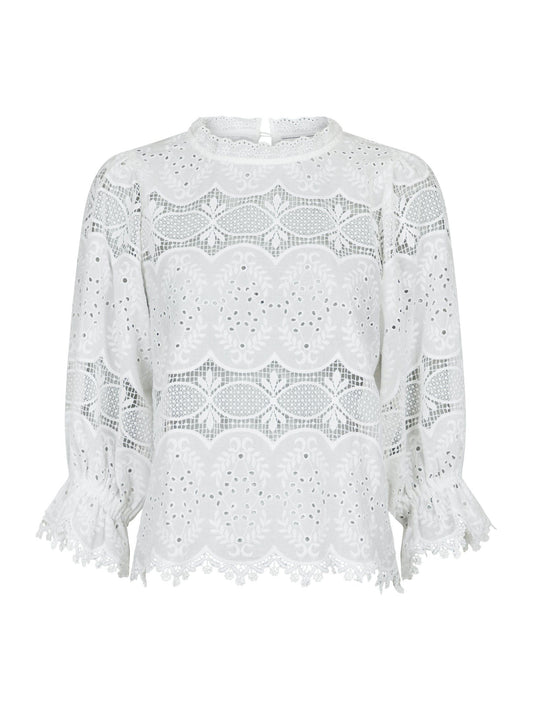 Neo Noir Adela big embroidery blouse