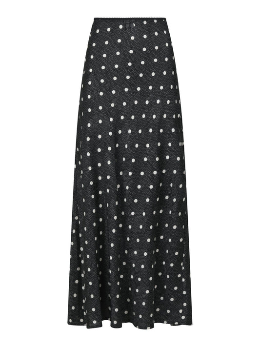 Neo Noir lola retro dot long skirt