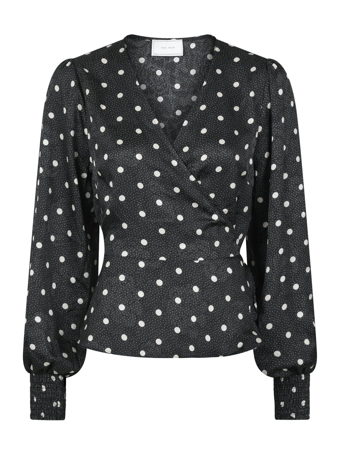 Neo Noir Merry retro dot blouse