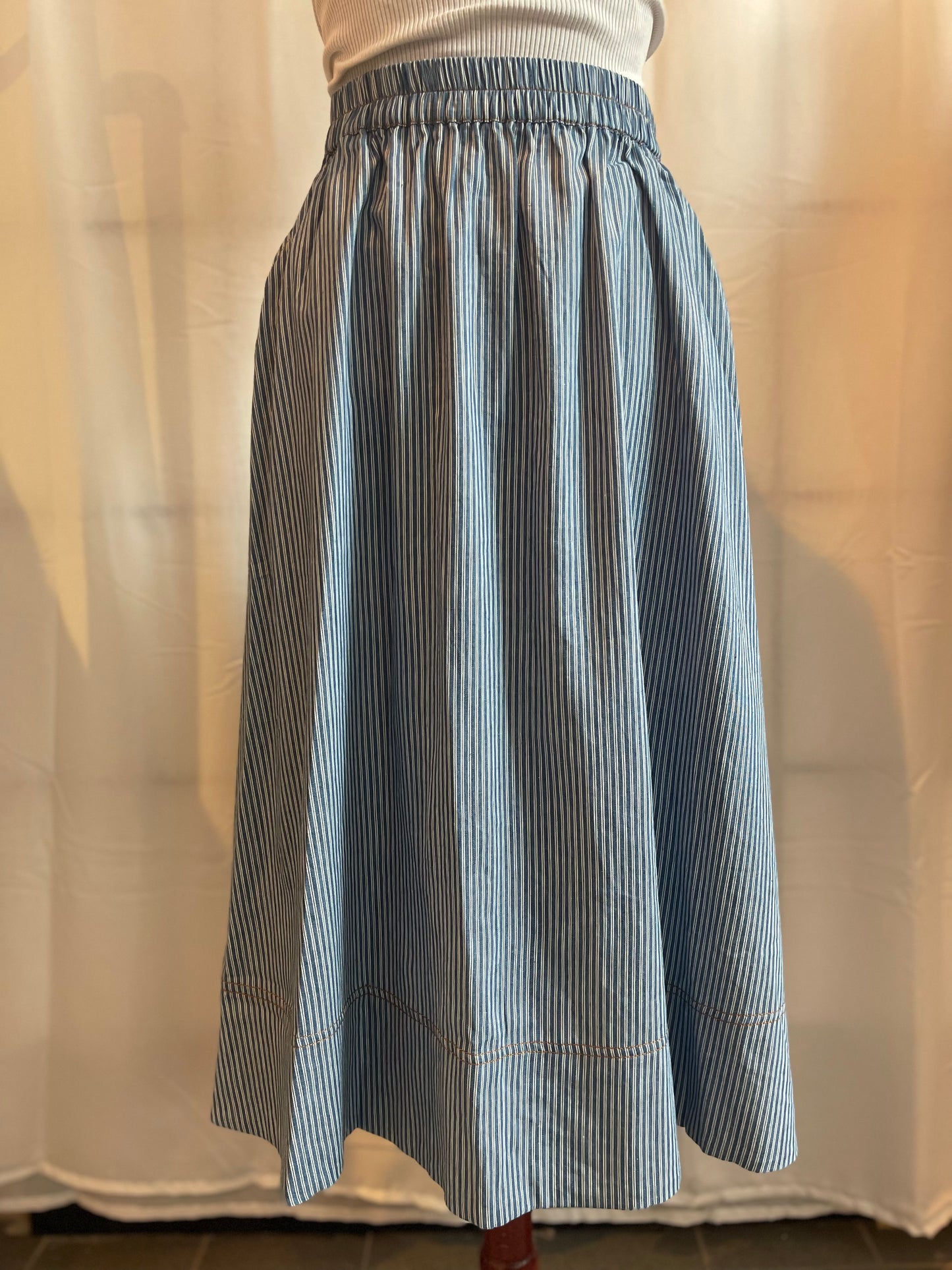 co'couture tramcc stripe skirt