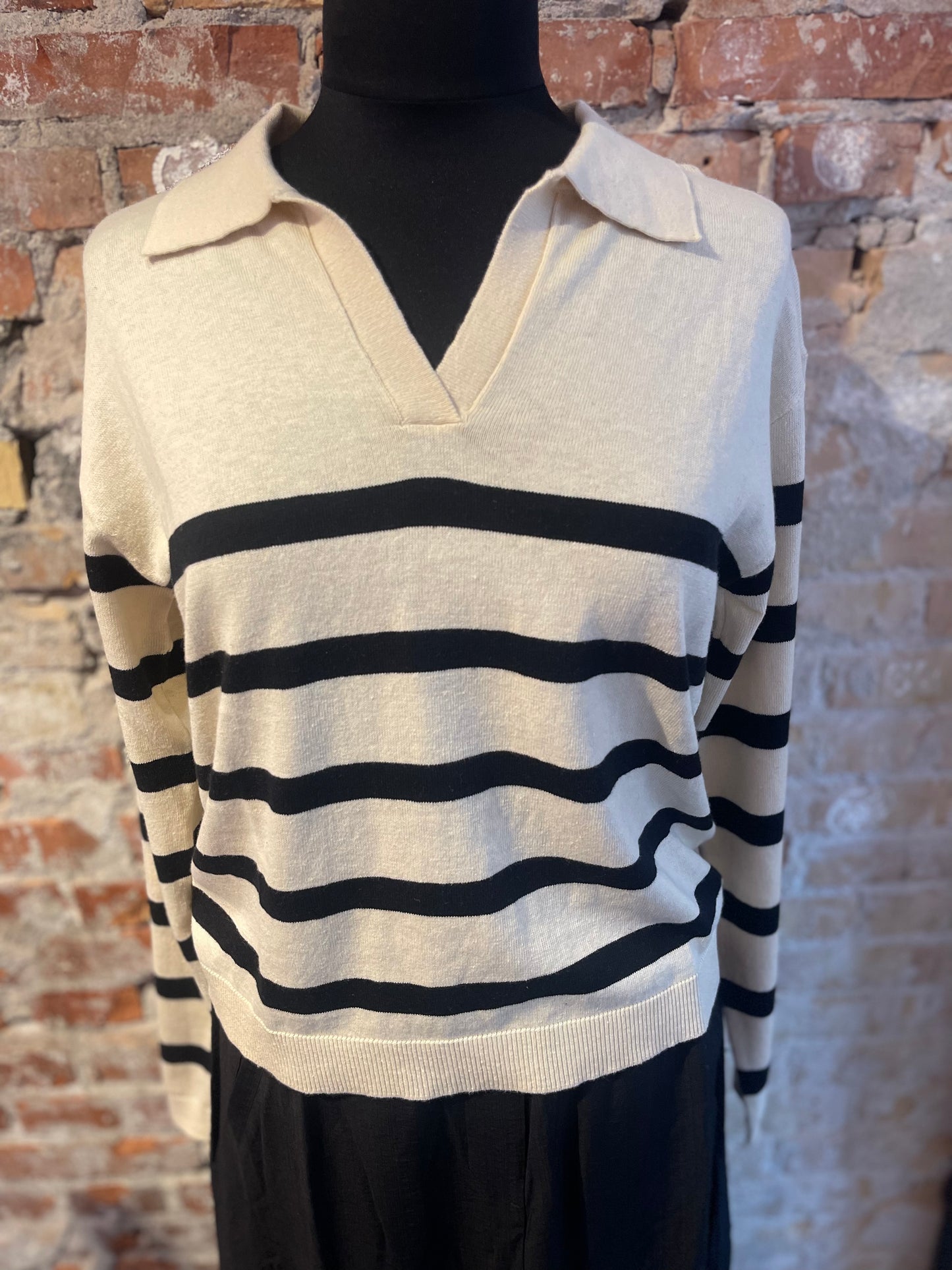 modström IvoryMD stripe v neck