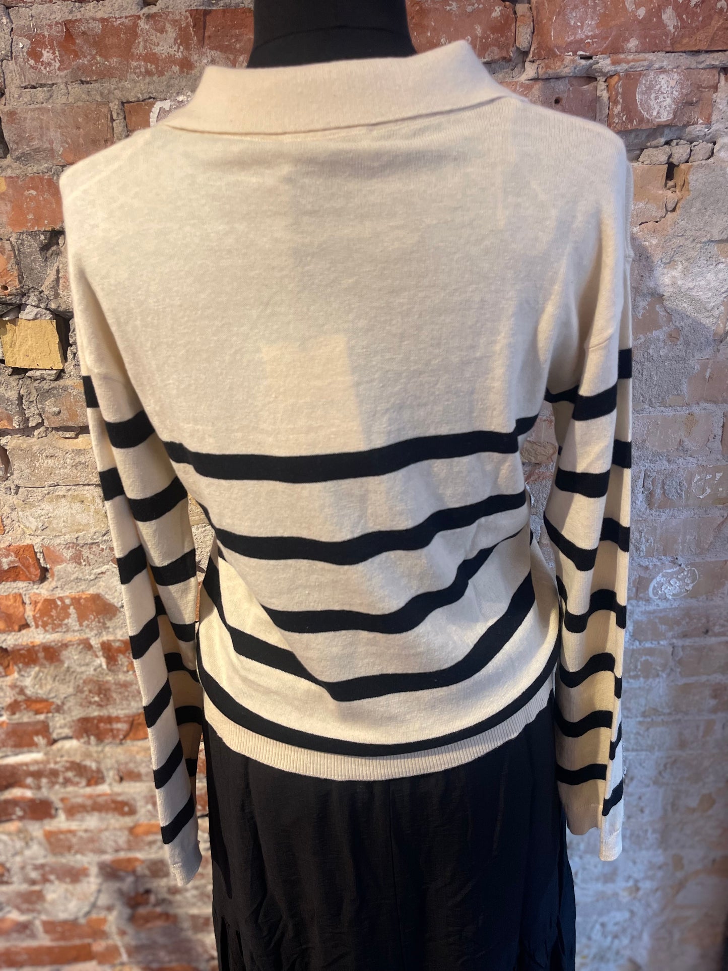 modström IvoryMD stripe v neck